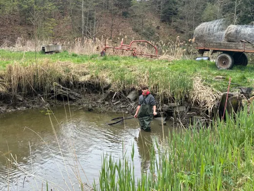 Einblick in die tägliche Arbeit im Naturteich